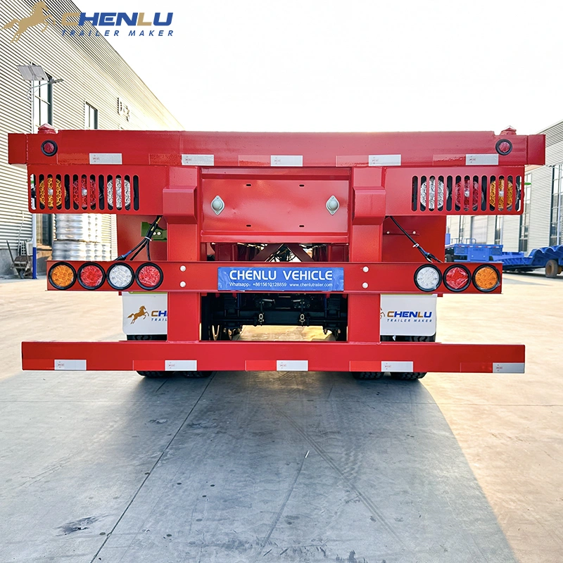 Front end structure of a flatbed trailer