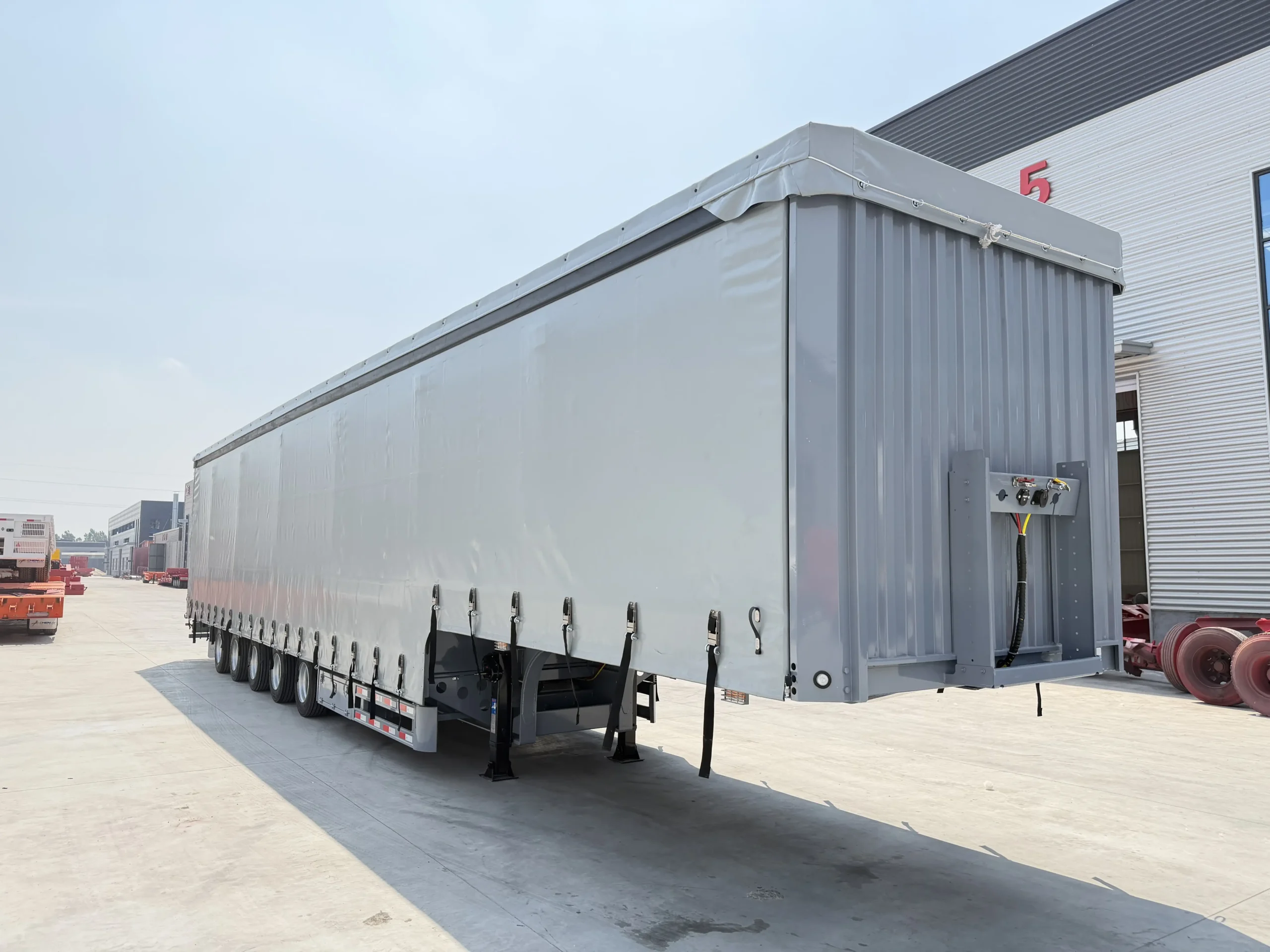 CHENLU curtain side semi trailer for side-loading pallet and general cargo