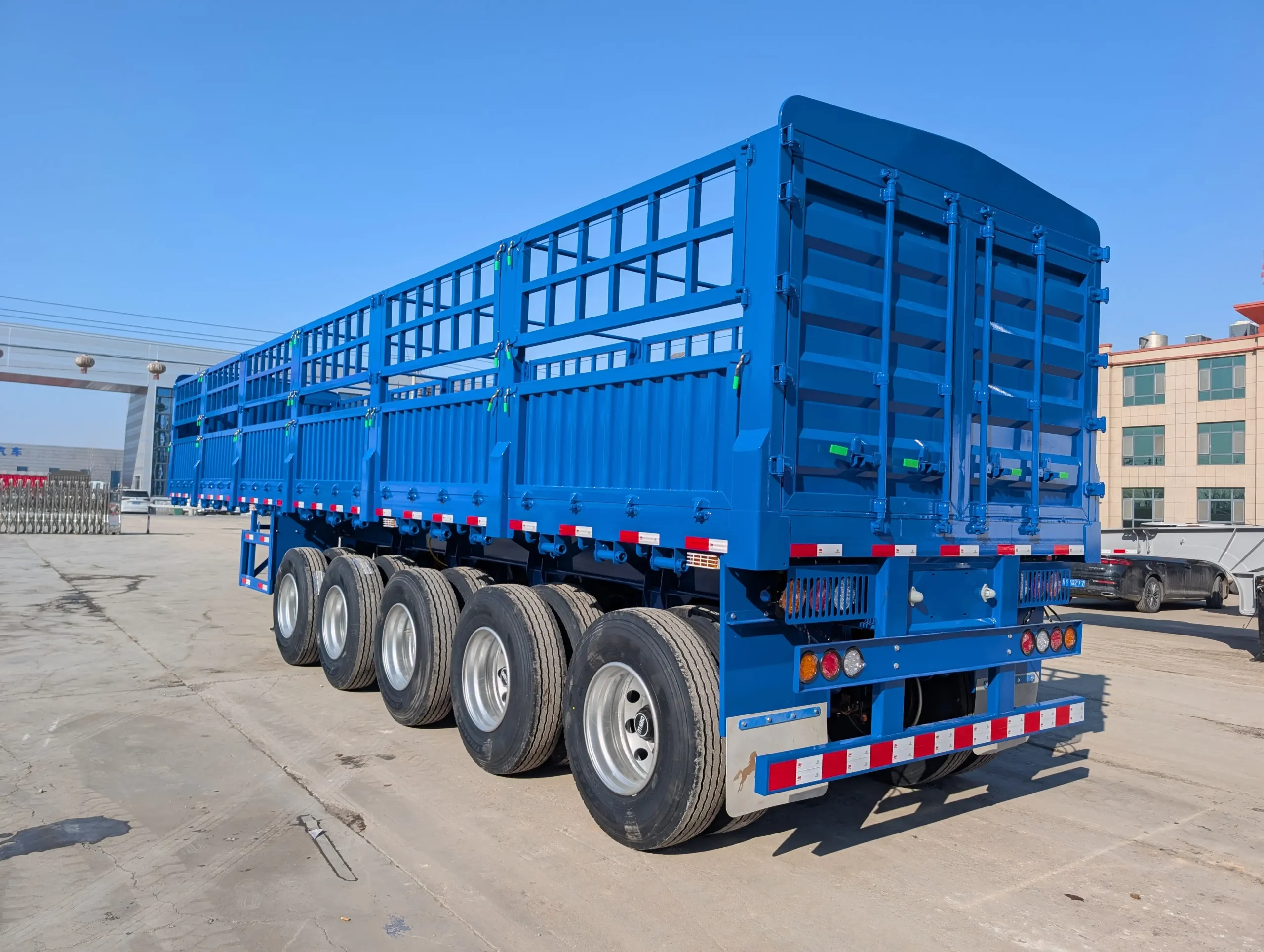 CHENLU fence cargo semi trailer with raised open side fencing