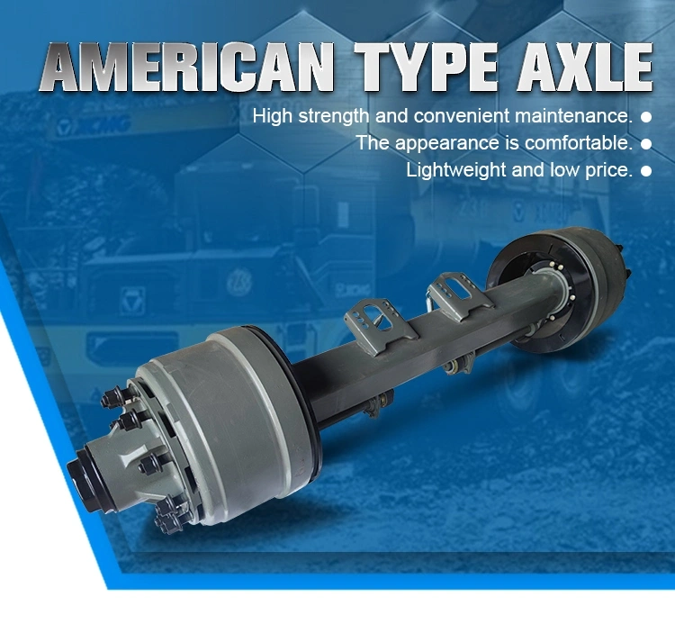 American-style trailer axle