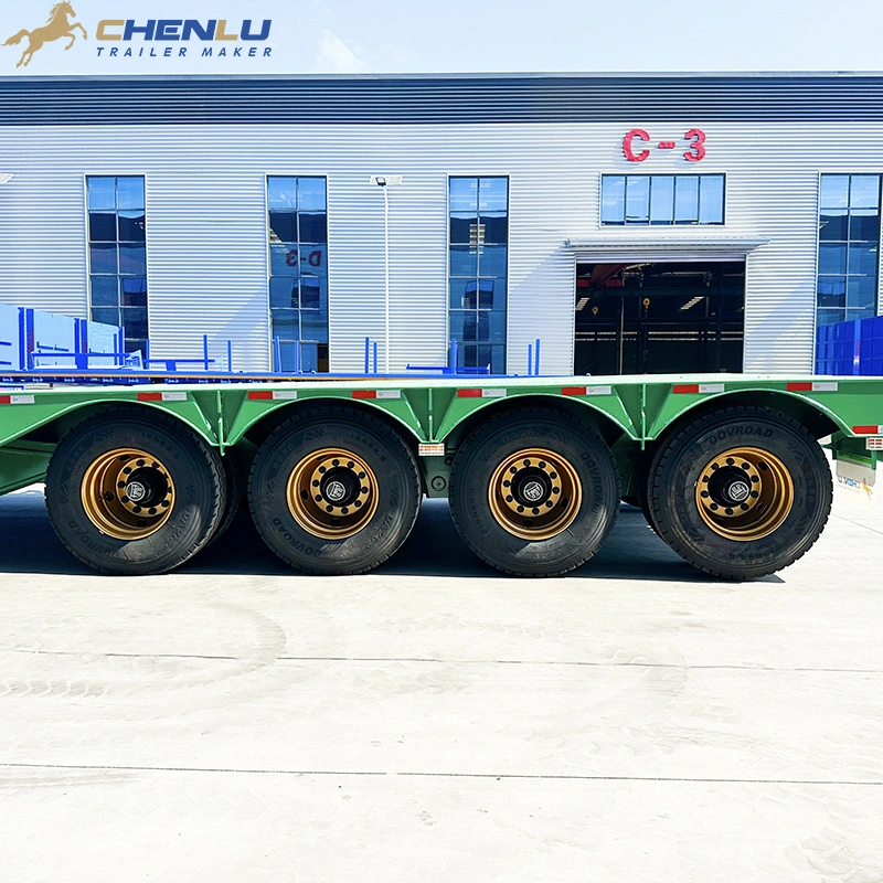Rear deck and four-axle running group
