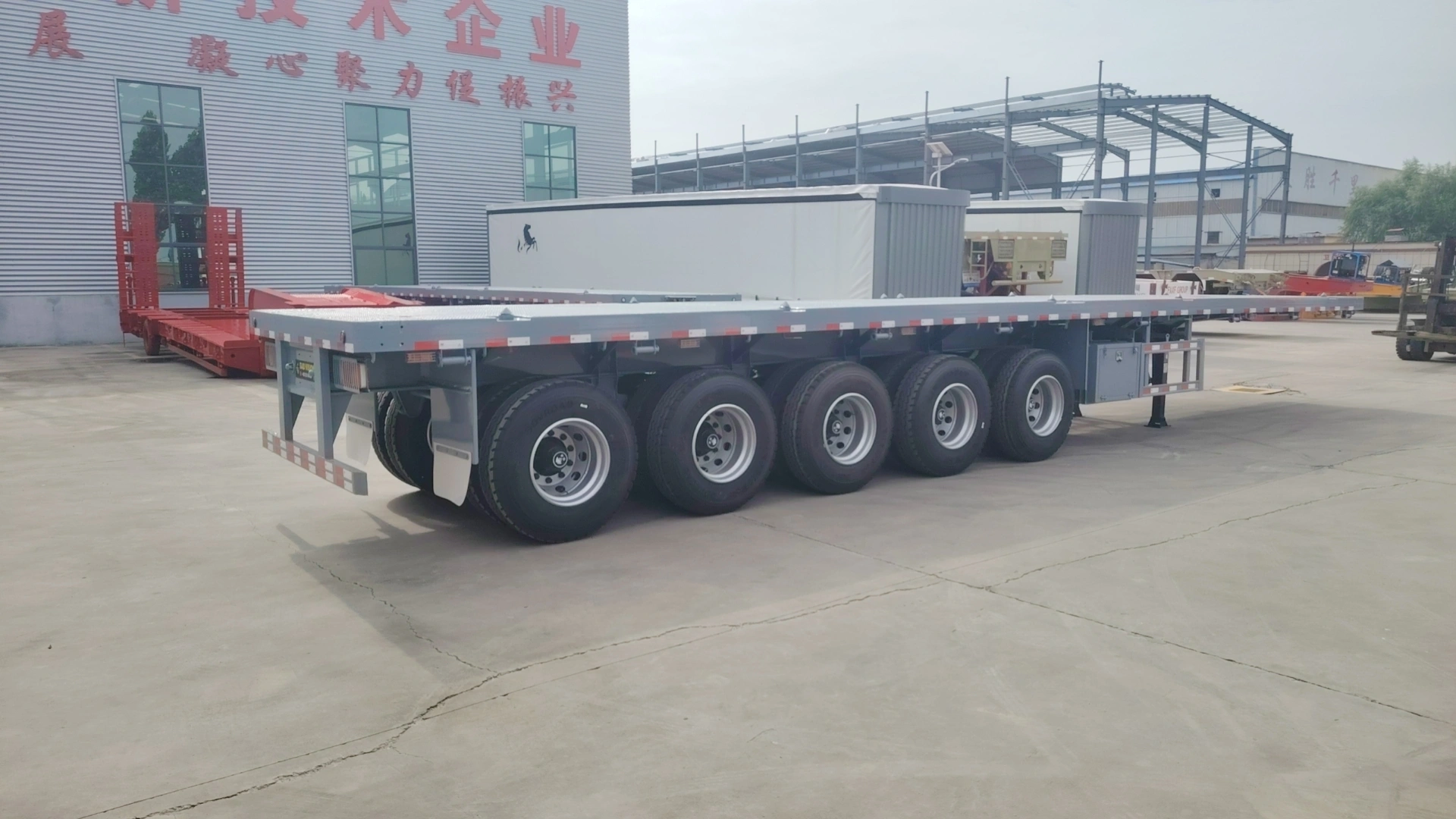 Five-axle group for project cargo flatbed configuration