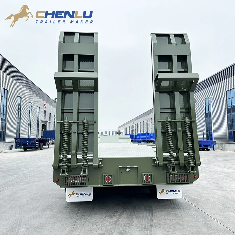 Four-axle lowbed running group