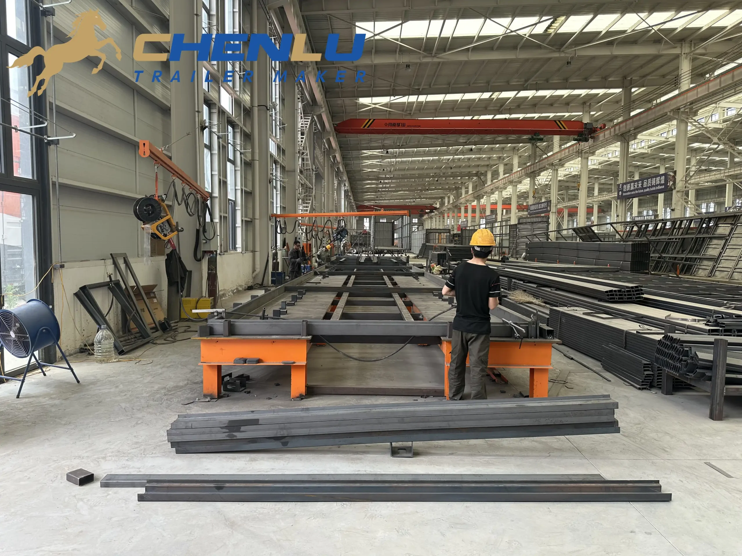 CHENLU semi-trailer manufacturing workshop