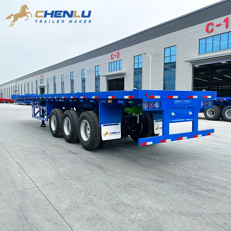 3 Axle Flatbed Semi Trailer for Nigeria