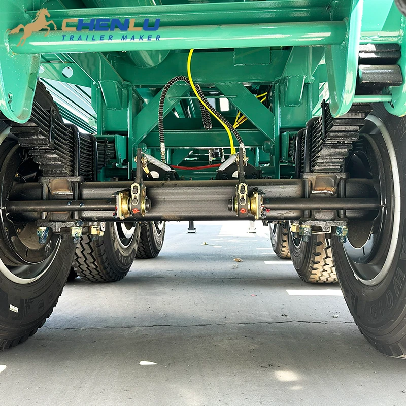 Mechanical leaf-spring suspension below the tanker