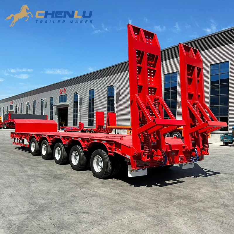 80 Ton 5 Axle Lowbed Trailer for Zimbabwe