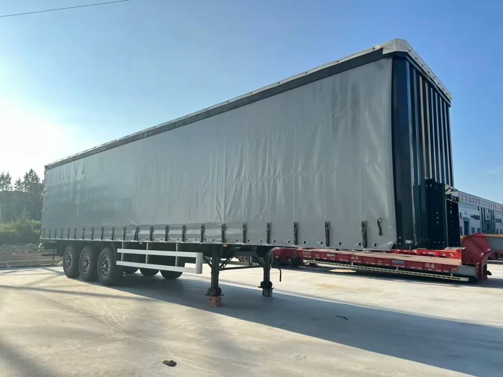 CHENLU | 3 Axle Curtain Side Semi Trailer